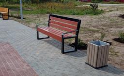 Скамья со спинкой Дели - Тип 1