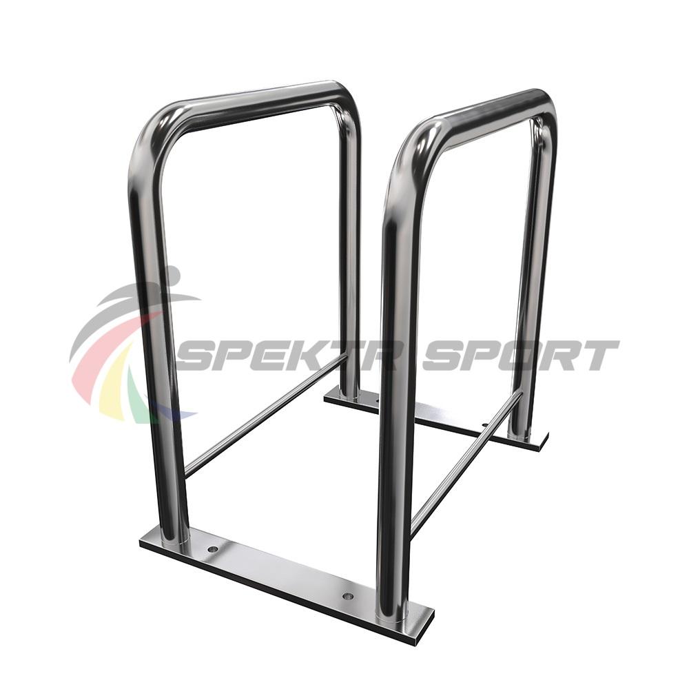 Велопарковка Евро-стандарт-4 из нержавеющей стали 42 мм