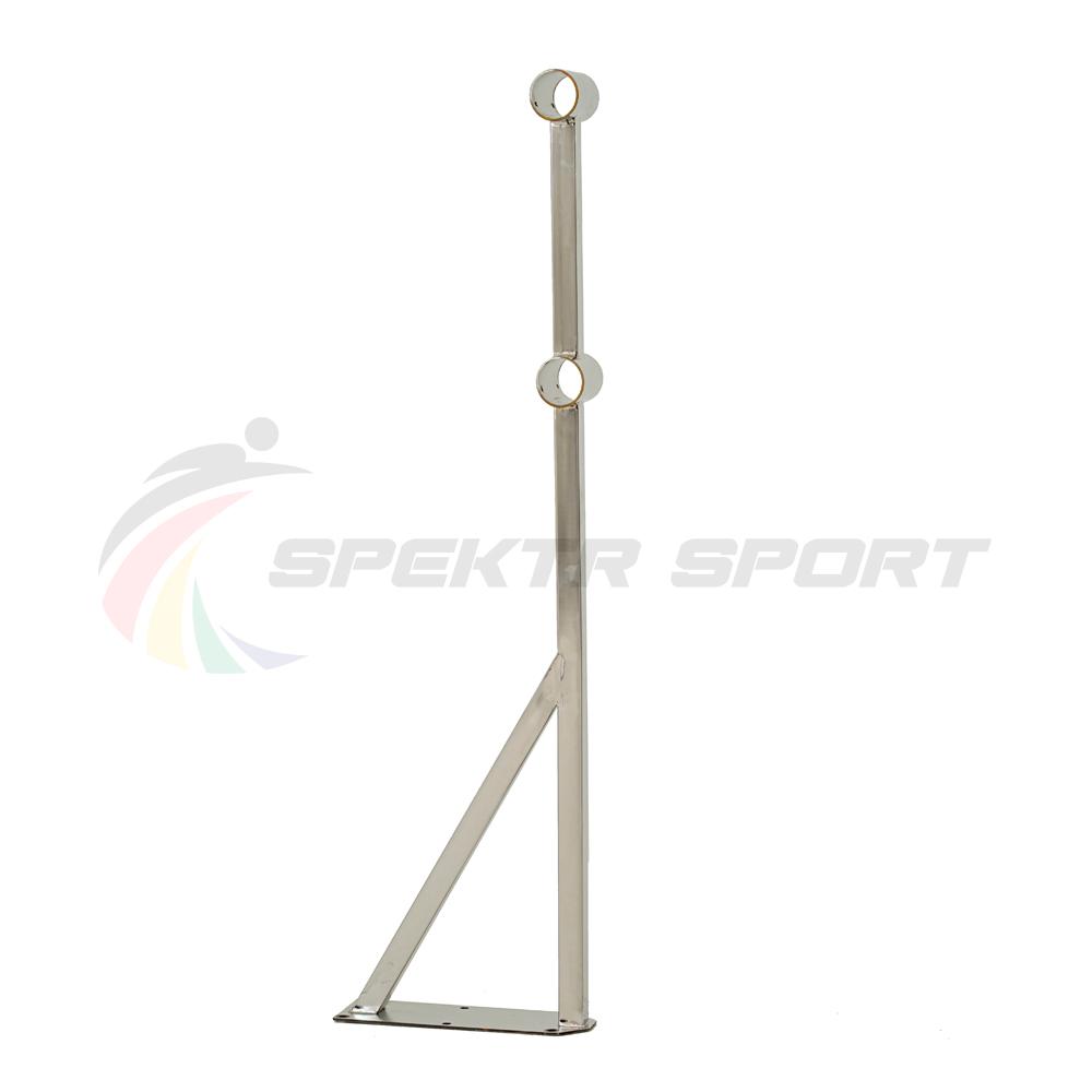 Стойка балетного станка двухрядного напольная Фуэте (нерж. сталь)