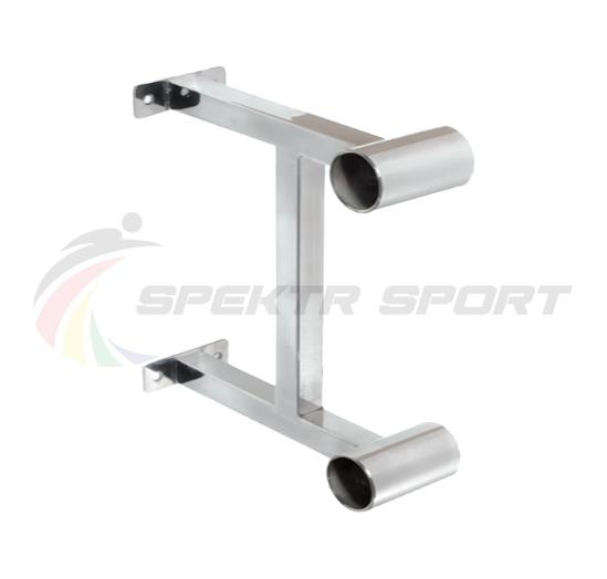 Кронштейн пристенный двухрядного балетного станка Classic нержавеющая сталь