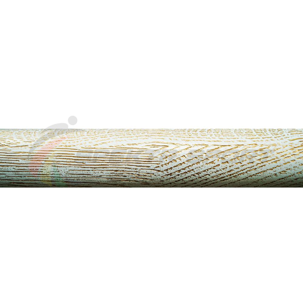 Деревянный поручень для хор. станков 2 м. Дуб (белый+золотая патина)