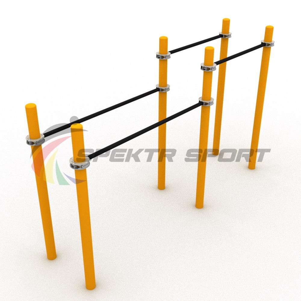 Брусья двойные разновысотные Воркаут SP WRK-09_76mm