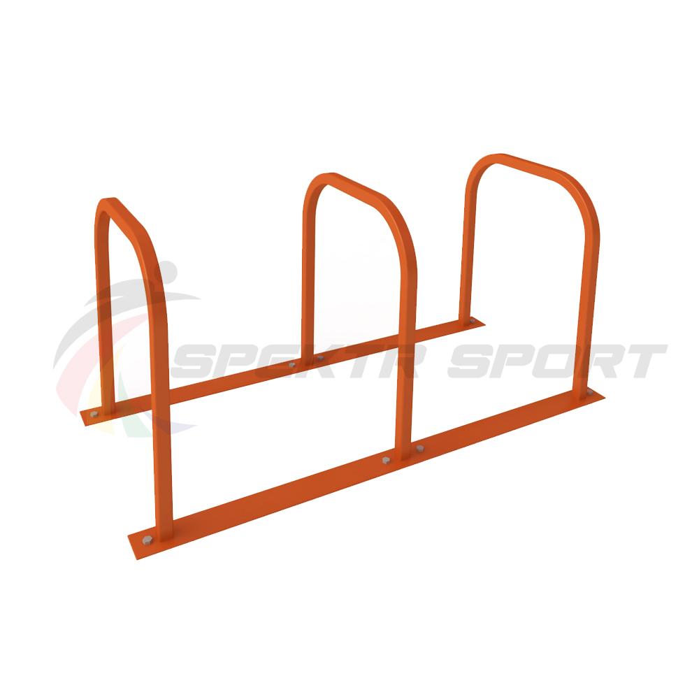 Велопарковка Евростиль на 3 веломеста цельносварная