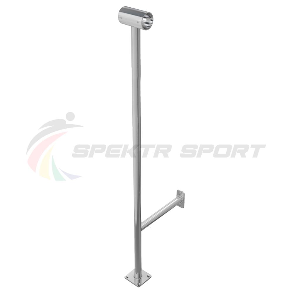 Опора балетного станка Classic однорядного пристенно-напольного из нерж. стали