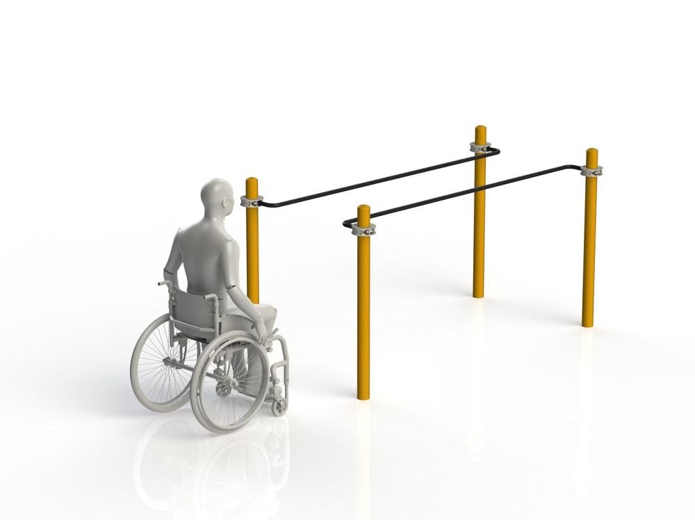 Брусья параворкаут параллельные для колясочников WRK-D01_76mm