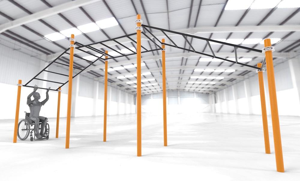 Рукоход трехуровневый для колясочников WRK-D12_76mm