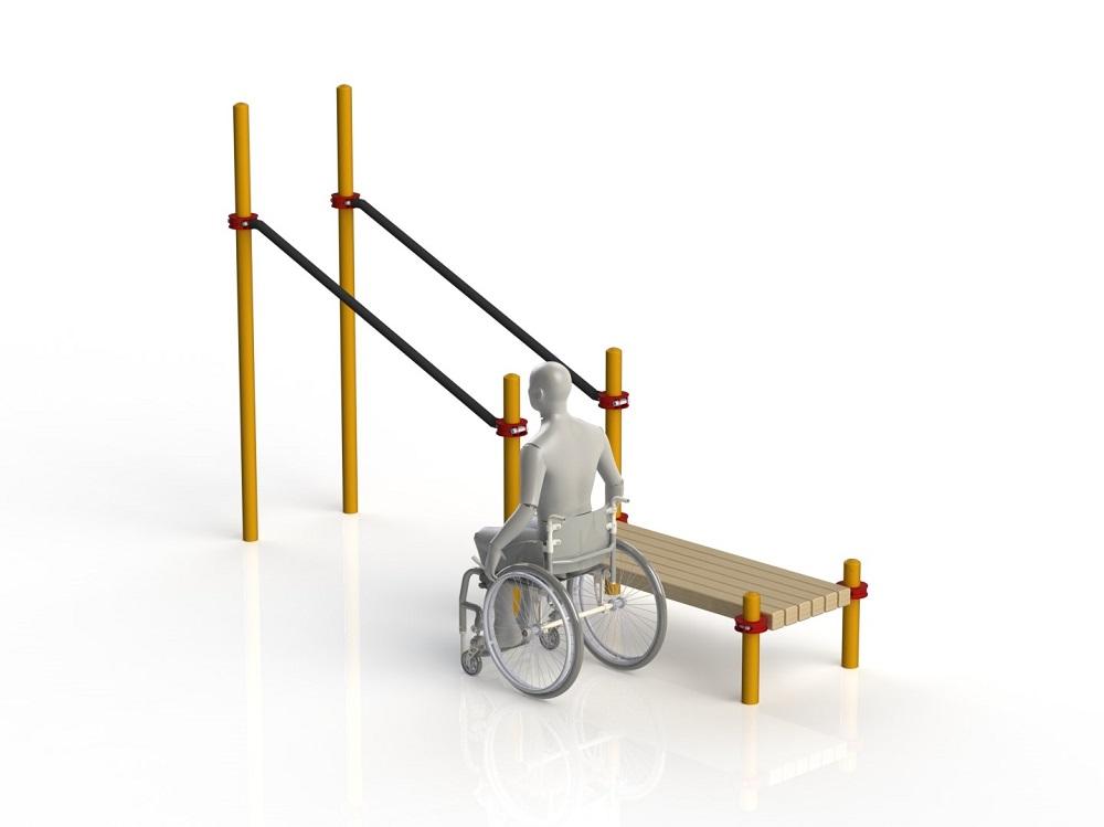 Брусья параворкаут в подъем со скамьей WRK-D14_76mm