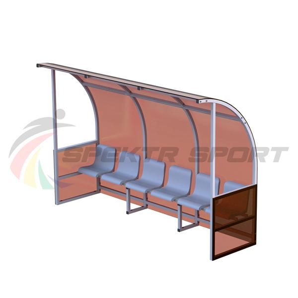 Кабинка для игроков и судей на 6 мест