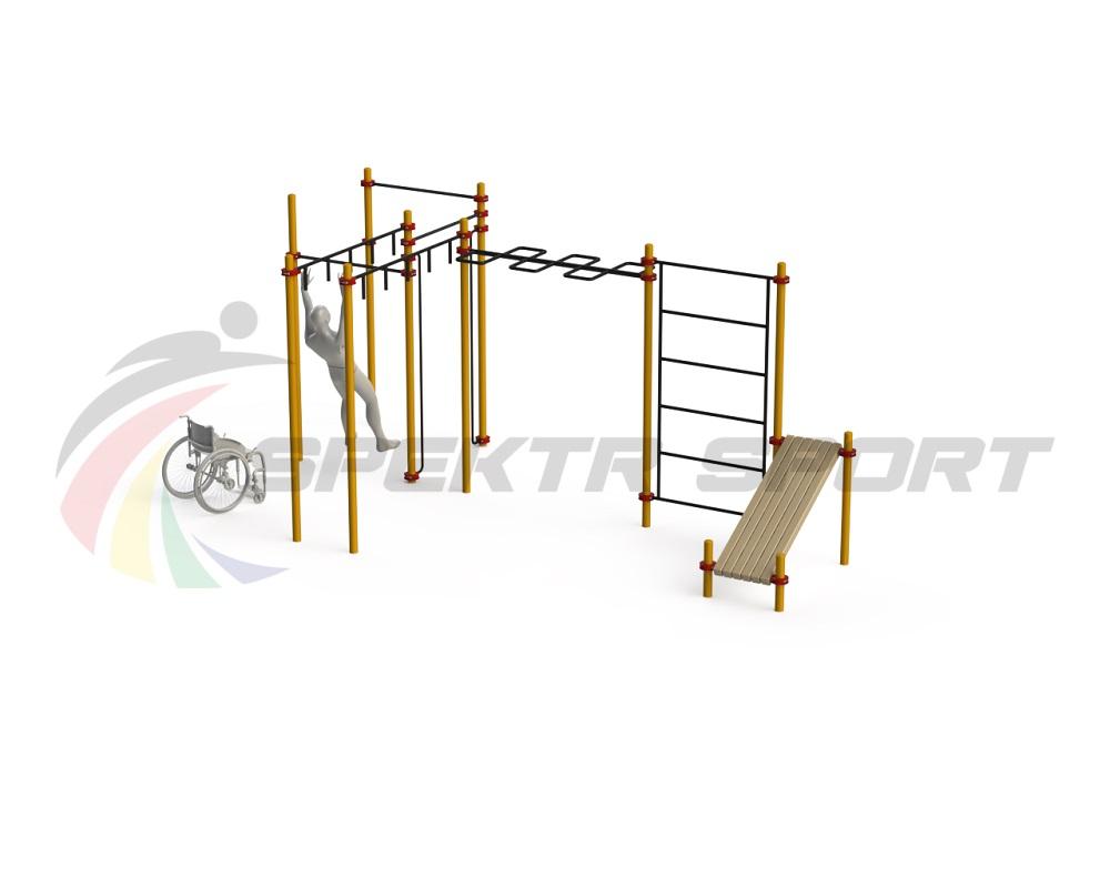 Спортивный комплекс для инвалидов-колясочников WRK-D17_76mm