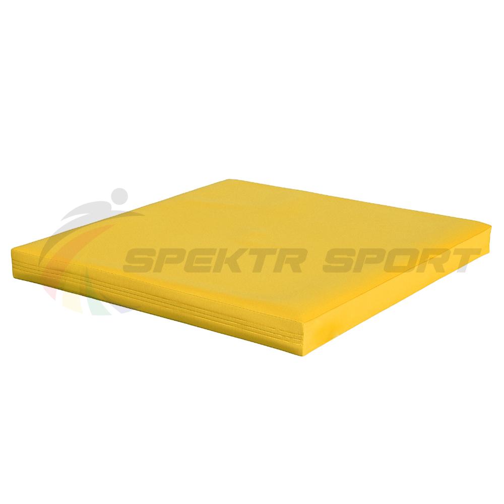 Мат гимнастический 1х1х0.1 материал искожа, плотность 18 кг\м