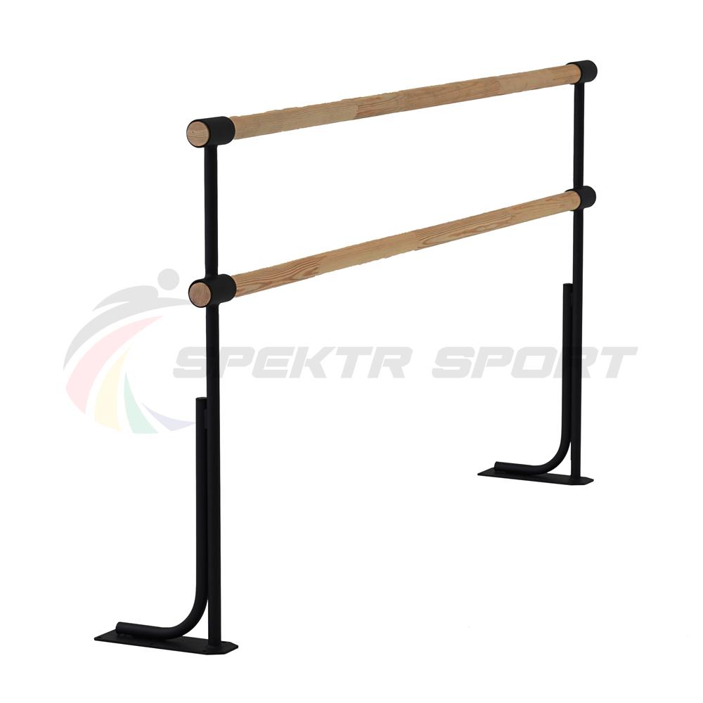 Хореографический станок двухрядный напольный Батман 1,5 м