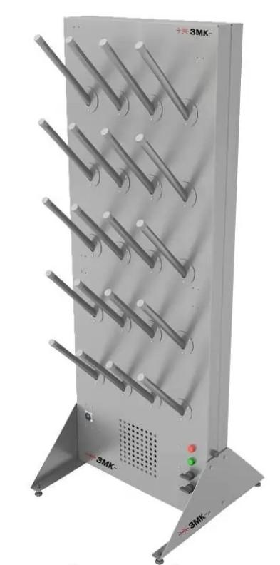 Сушильный стеллаж для обуви SL1 Вираж эконом, односторонний, с бактерицидной лампой (12 пар)