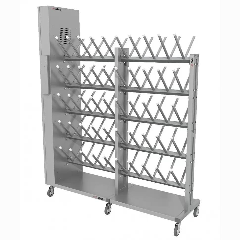 Сушильный стеллаж для обуви SL2 Лидер-премиум мобильный двусторонний (60 пар)