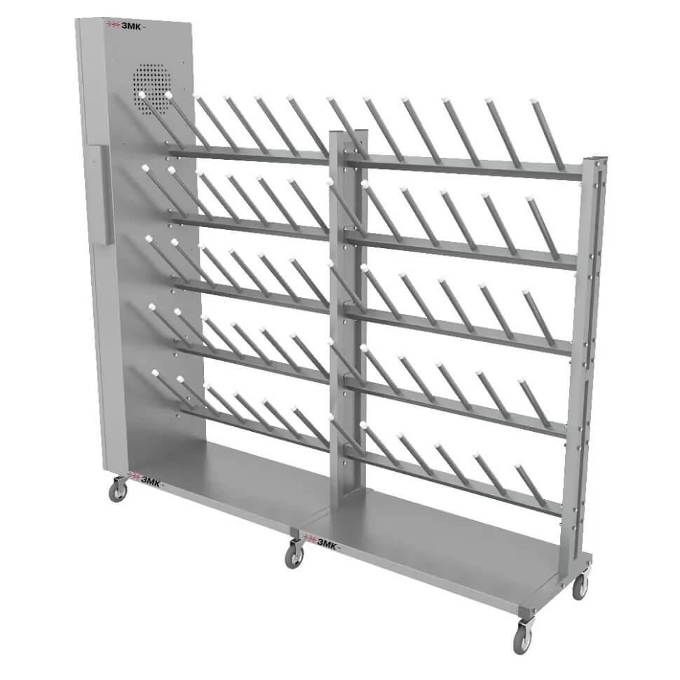 Сушильный стеллаж для обуви SL2 Лидер-премиум мобильный односторонний (25 пар)