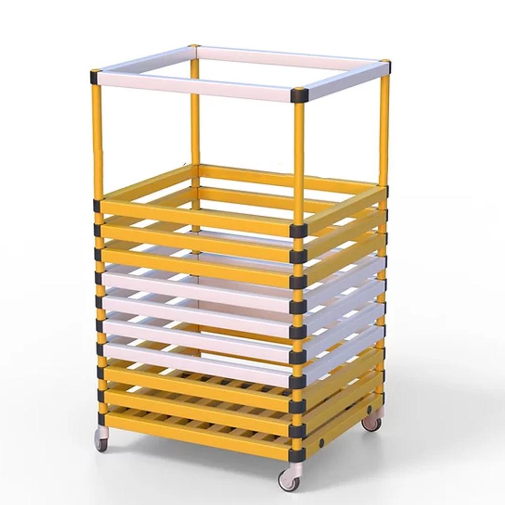 Корзина для хранения инвентаря 600х600х1000 мм ПВХ (закругленный профиль)