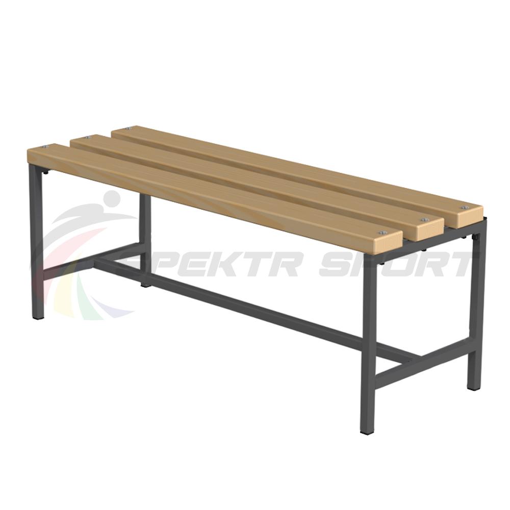 Скамейка для раздевалок без спинки (цельная) 2500 мм