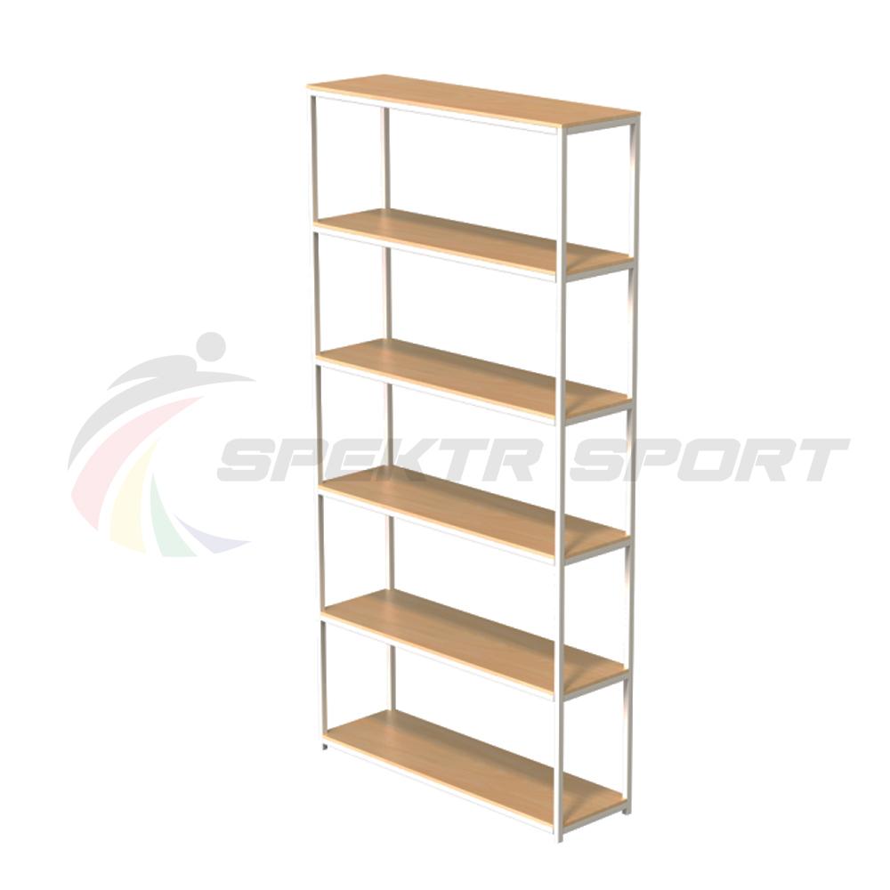 Стеллаж для спортивного инвентаря 6 полок (полки фанера)