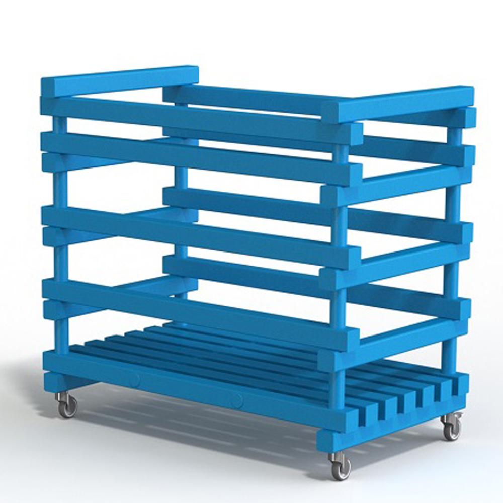 Корзина для хранения инвентаря, мячей жесткий ПВХ 1000х600х970 мм