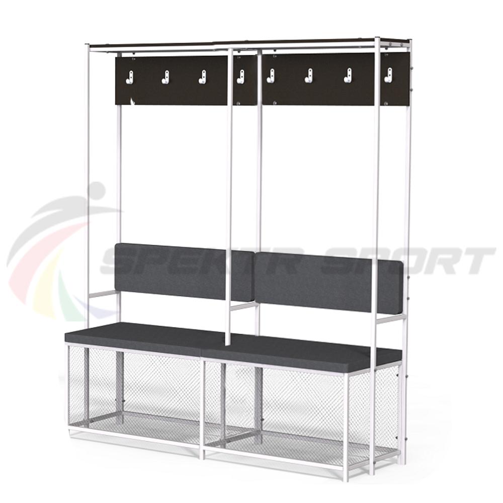 Индивидуальное место хоккеиста (без полукруглой верхушки) ширина 580 мм (2-х секционный)