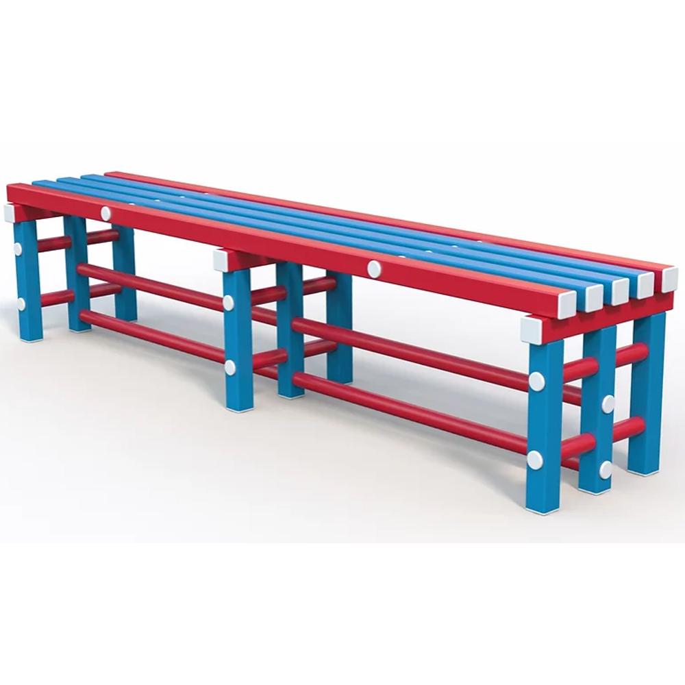 Скамья для оснащения бассейна жесткий ПВХ 2000х420х450 мм