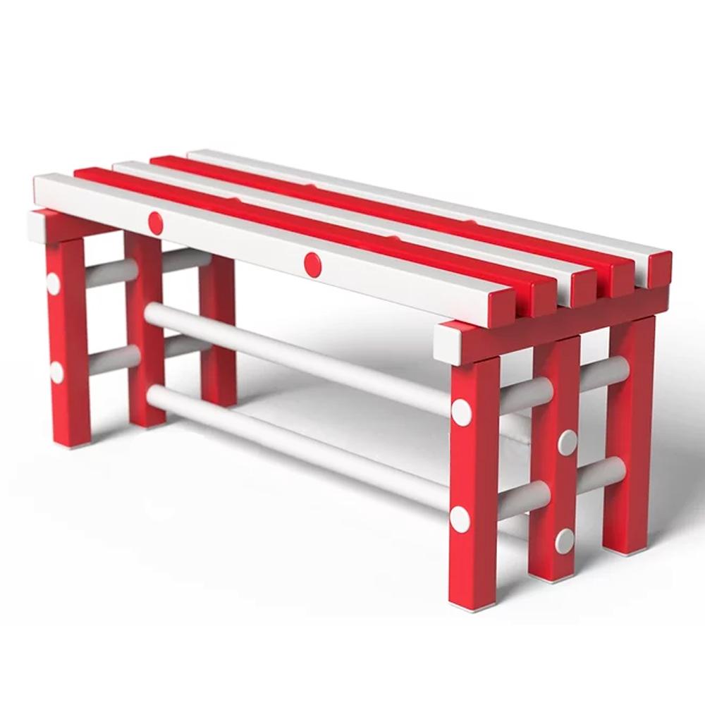 Скамья для оснащения бассейна жесткий ПВХ 1000х420х450 мм