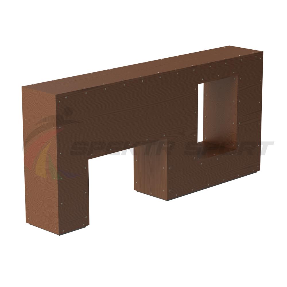 Элемент полосы препятствий Стенка с двумя проломами