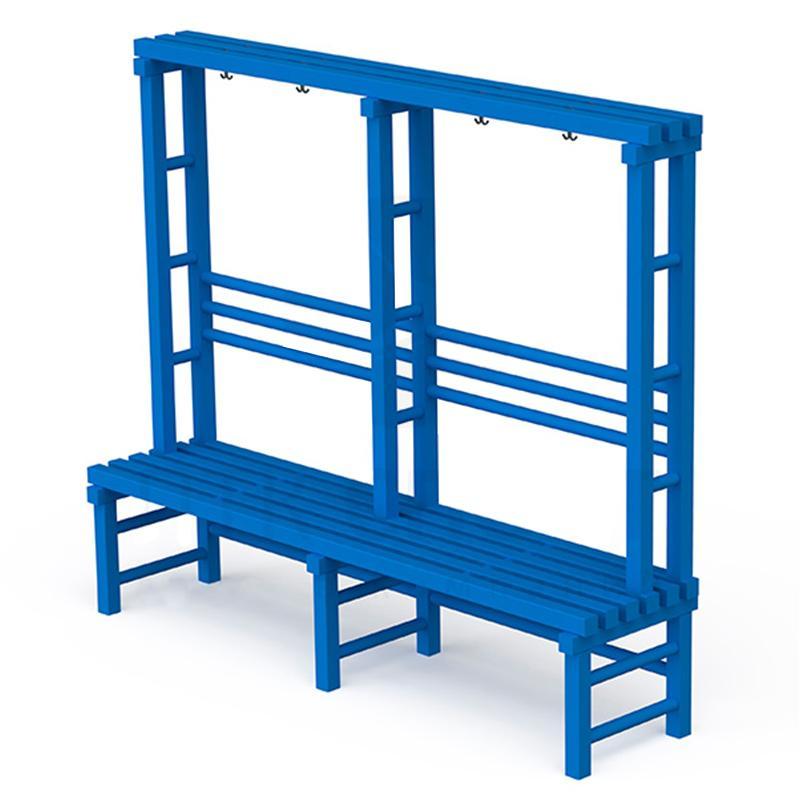 Скамья-вешалка односторонняя 2000х494х1700 мм(ПВХ)