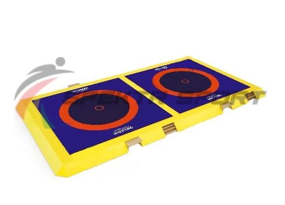 Помост борцовский на 2 ковра