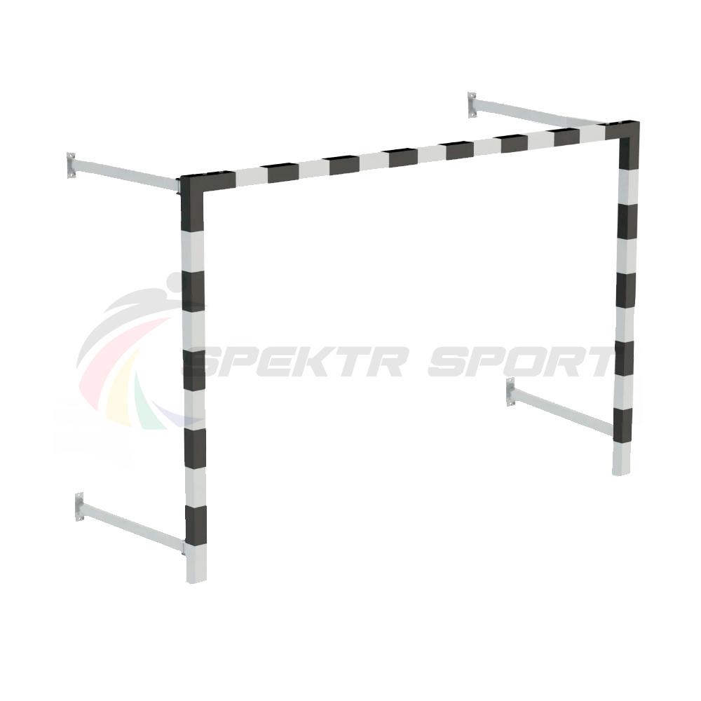 Ворота мини-футбольные пристенные без сетки 2х3х0.5м