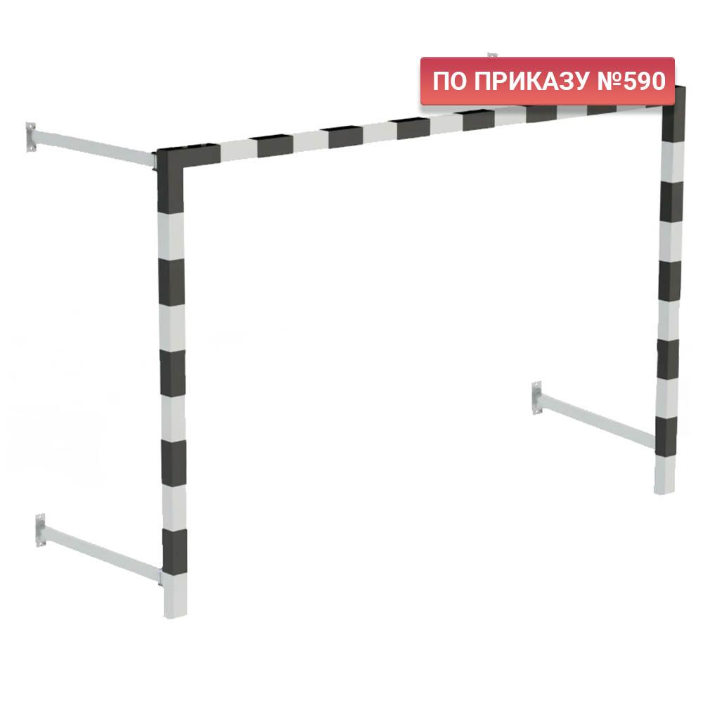 Ворота мини-футбольные складные без сетки 2х3х0,5 м. (к-кт)