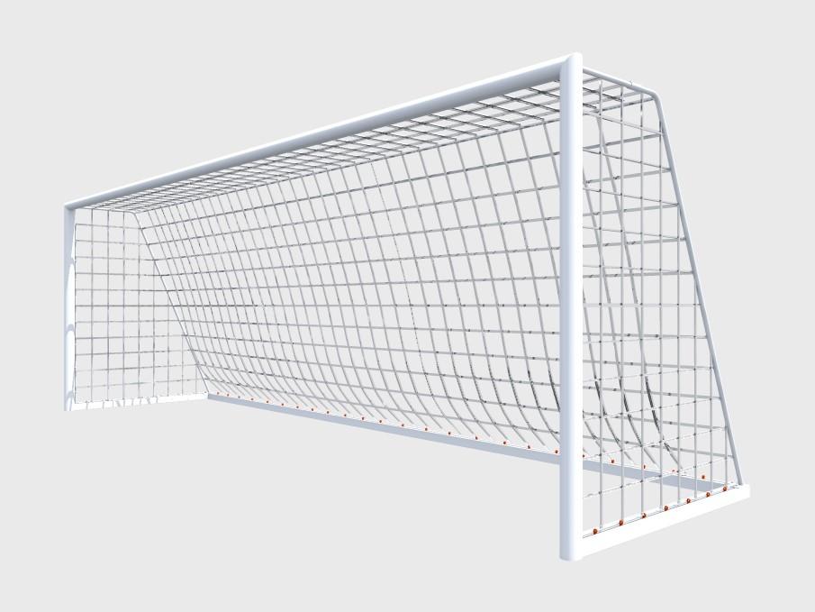 Футбольные ворота мобильные с алюминиевой рамой основания 7,32х2,44х1,9 м