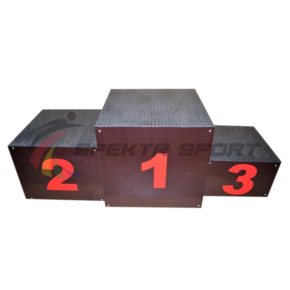 Пьедестал для награждения "матрешка" переносной (обшит фанерой) 1 человек на ступень SP РАН1