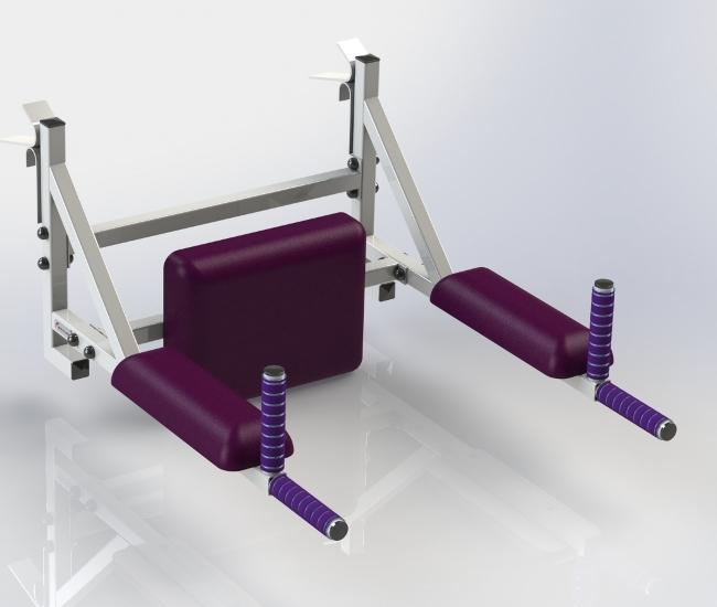 Брусья-пресс и подставка под штангу Джет 4 цв. белый